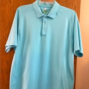 EGOLF PERFORMANCE golf polo shirt in turquoise, size XL, NWOT